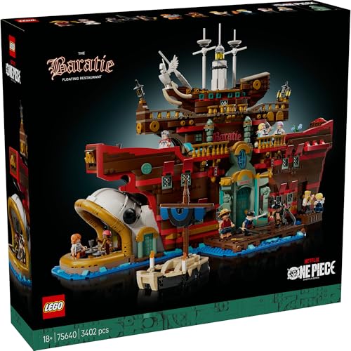 Image of LEGO ONE PIECE The Baratie Floating Restaurant, Anime Gift Model Kit 75640 Building Blocks for 18+ Gift