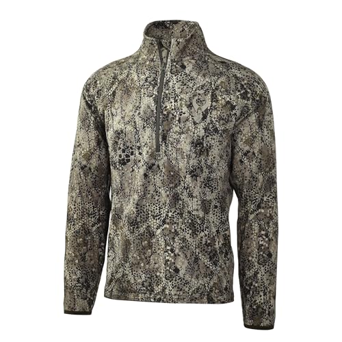 Badlands Flex LW 1/4 Zip - Lightweight Hunting Layer for Active Hunters Who Need Flexible Warmth and Mobility During All-Day Hunts, Approach GT, Medium
