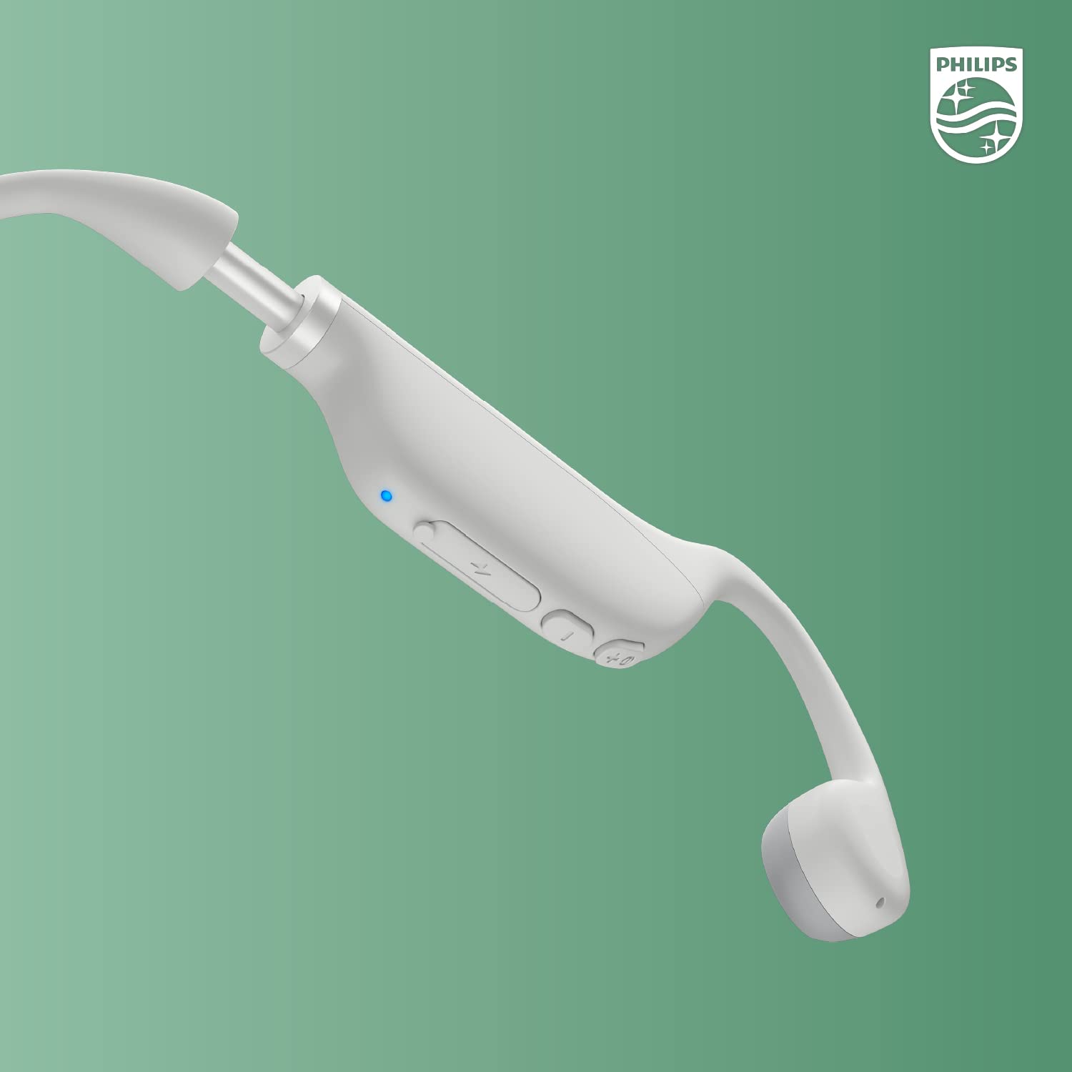 PHILIPS K4607GY - Cuffie Bluetooth a conduzione ossea con microfono interno e controllo parentale, colore: Grigio