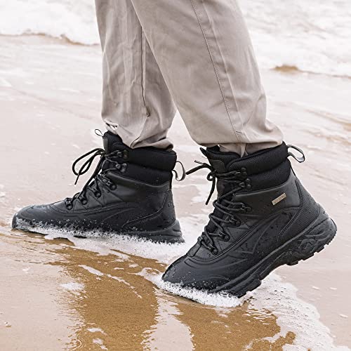 Shulook Men's Waterproof Hiking Boots Anti-Slip Lightweight Outdoor Mid Top Ankle Boot For Men Breathable Hiker Trekking Trails Shoes #TOP5