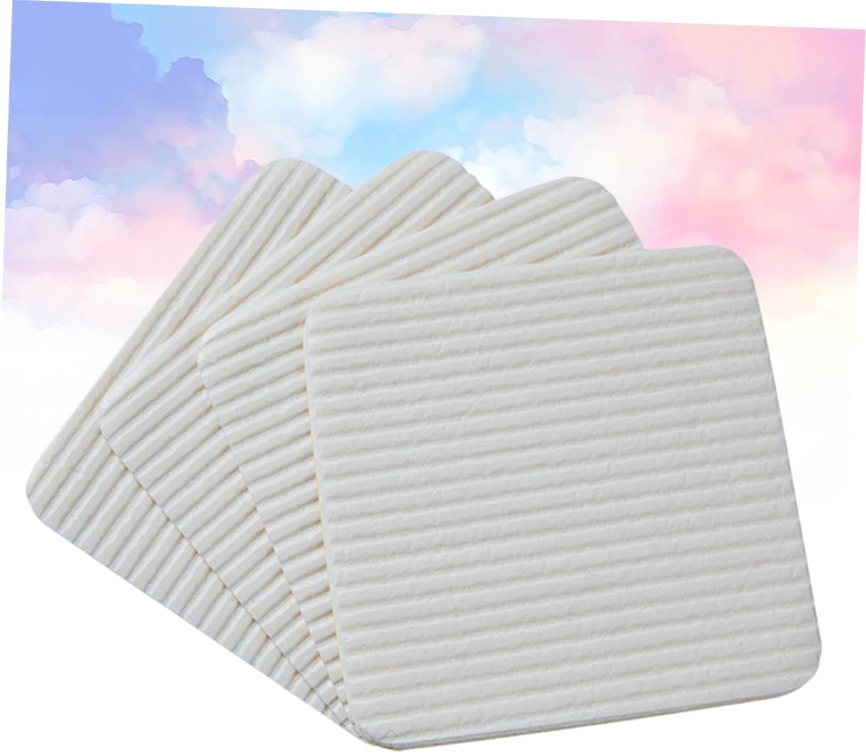 VALICLUD 8pcs Slip Carpet Stickers Non Skid Adhesive Rug Fixation Tapes for Hardwood Tile Floors Non Woven Adhesive for Living Room Bedroom Bathroom