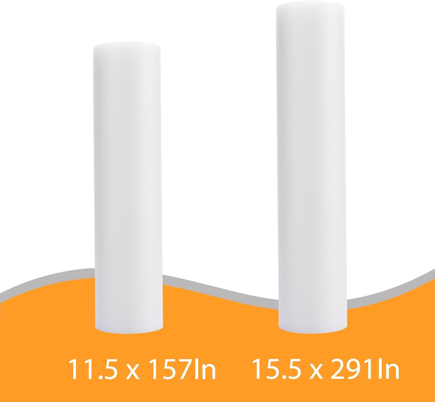 Clear Shelf Liner for Wire Shelving: 15.5” x 291” and 11.5” × 157” Thick Waterproof Pantry Shelves Liner - Transparent Plastic Easy to Cut Drawer Mat for Metal Rack