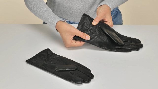 Tommy Hilfiger Herren Handschuhe Essential Flag aus Leder, Schwarz (Black), S-M Fashion