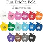 Apple Barrel Acrylic Paint Set, 16 Piece (2-Ounce), Best Colors Count