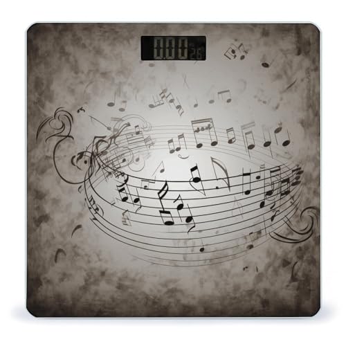 Báscula digital corporal Music Note Wall, 180 kg miniatura 1