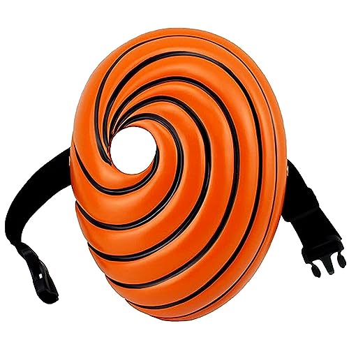 Image of Fancyku Tobi Obito Mask Resin Mask Costume Mask Cosplay Props Halloween Party Gift for Kids Ninja Anime Uchiha Cosplay