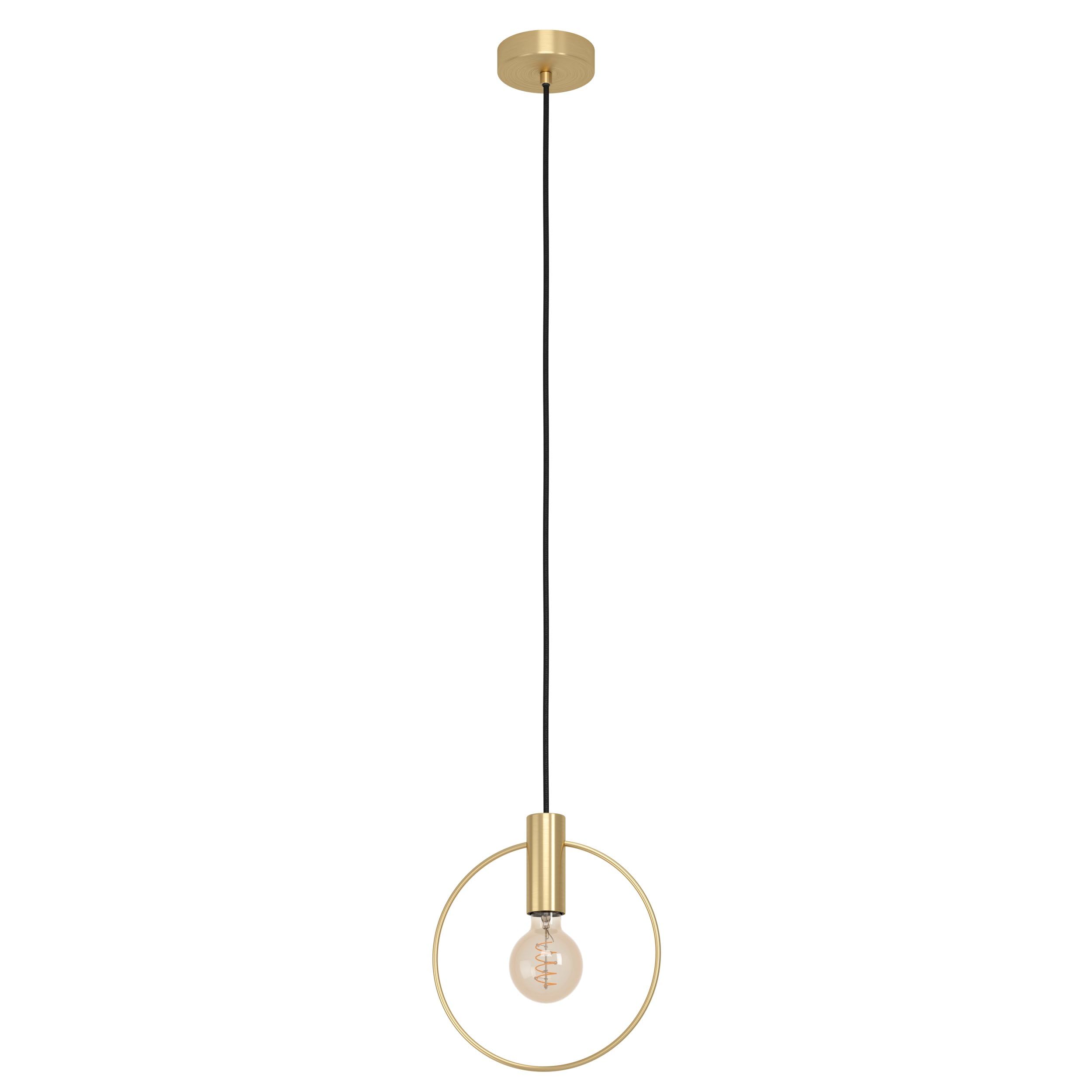 Eglo Manizales Brass-Brushed Pendant - Yellow