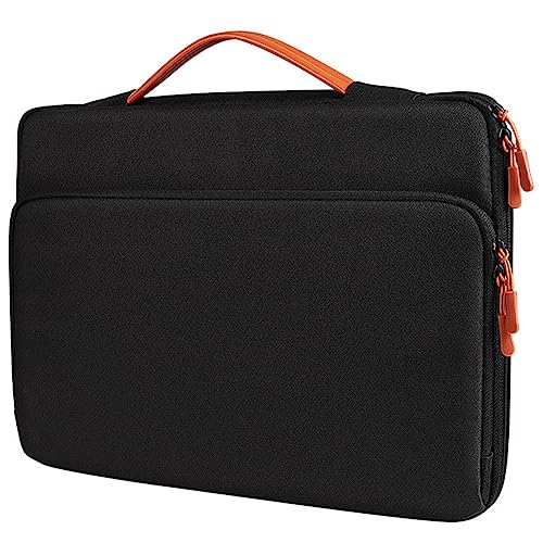 Louttary Bolsa de para Computadora PortáTil a Prueba de Golpes MaletíN de Mano Impermeable para Todas las Bolsas para Computadora PortáTil de 13 14 15 Pulgadas, Negro