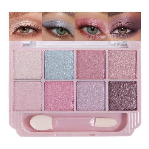 Image of SUAKE Nude Pink Eyeshadow Palette, Matte & Shimmer, High Pigmented 12 Colors Brown Purple Eye Shadow Primers for Eye Makeup, Korean Powder Palet de sombras de ojos (05-Aurora Candy)