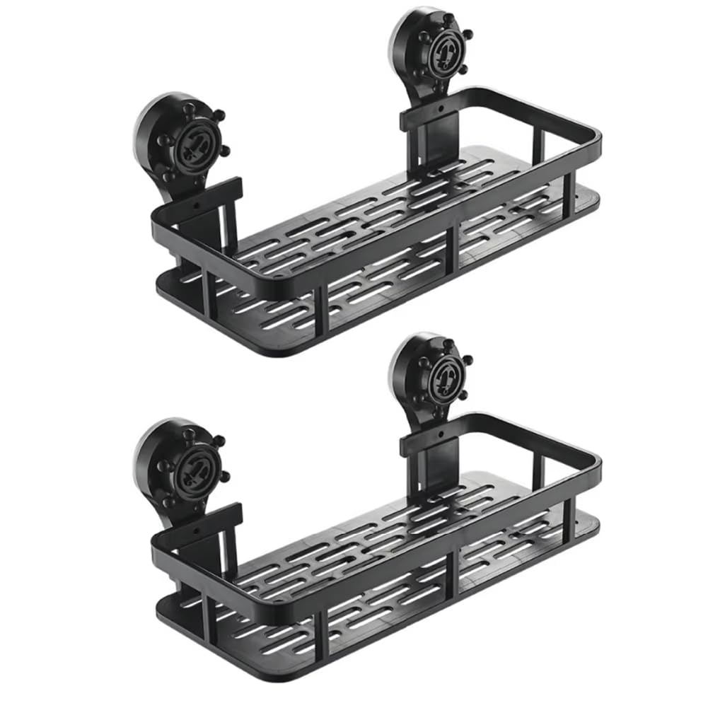 CTRLZS Wall-Mounted Bathroom Storage Rack - Suction Cup Style Bracket for Toilet Toiletries, Household Storage Solution