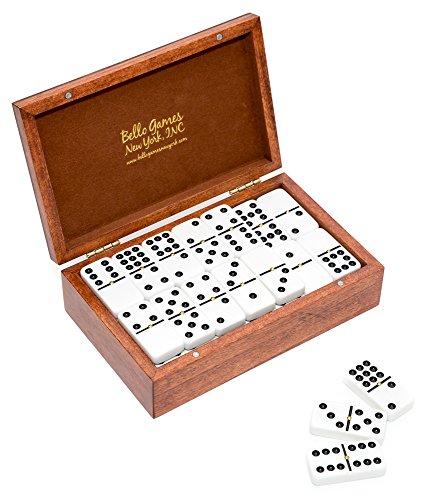 Set Dominoes Double Nine con Caja de Madera Deluxe miniatura 2