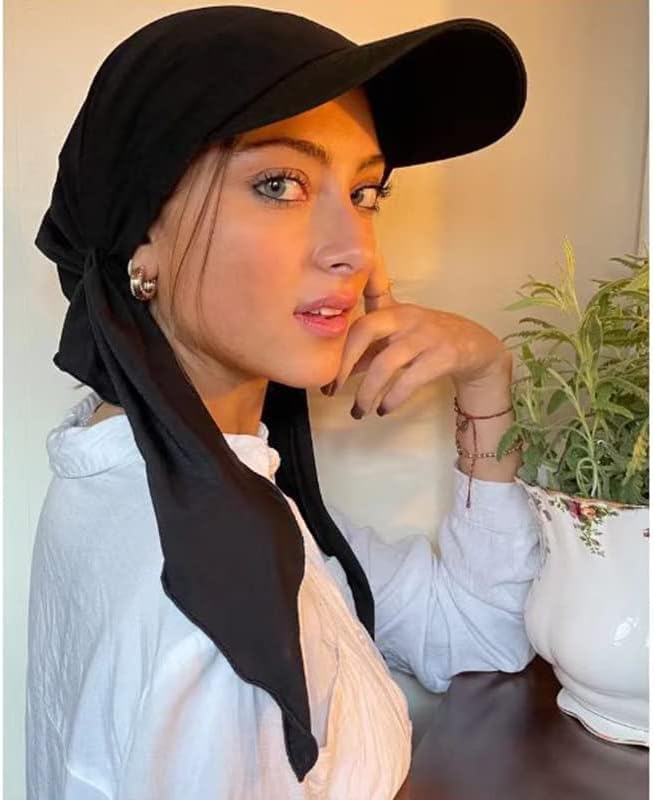 Gorra Chemo Mujer Protección Solar con Banda Elástica miniatura 3