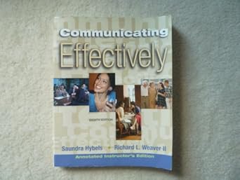 COMMUNICATING EFFECTIVELY SAUNDRA HYBELS PDF visual data 8