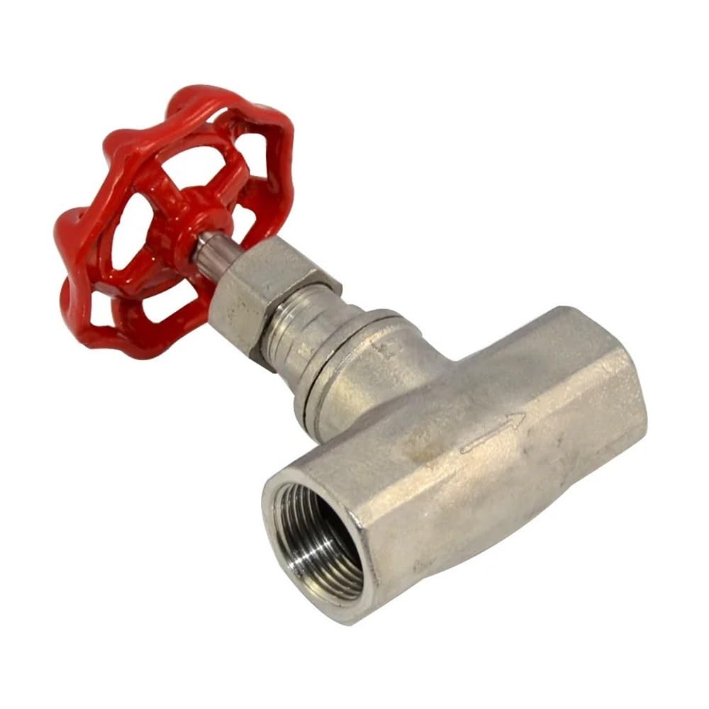 Valvola a Globo in Acciaio Inossidabile for Filettatura Interna 1/2 "3/4" 1 "1-1/4" Valvola a Spillo for Acqua ad Alta Temperatura SS304(1-1/4")