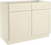 Vista 63 de LOVMOR Armarios de base de cocina, armario de almacenamiento aparador, gabinete de entrada con 1 cajón y estante ajustable, 24 pulgadas de ancho x