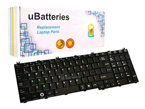 UBatteries Compatible Keyboard Replacement for Toshiba Satellite C650 C650D C655 C655D C660 C670 C675 C675D L650 L650D L655 L655D L670 L670D L675 L675D L750 L750D L755 L755D L770 L770D L775 L775D