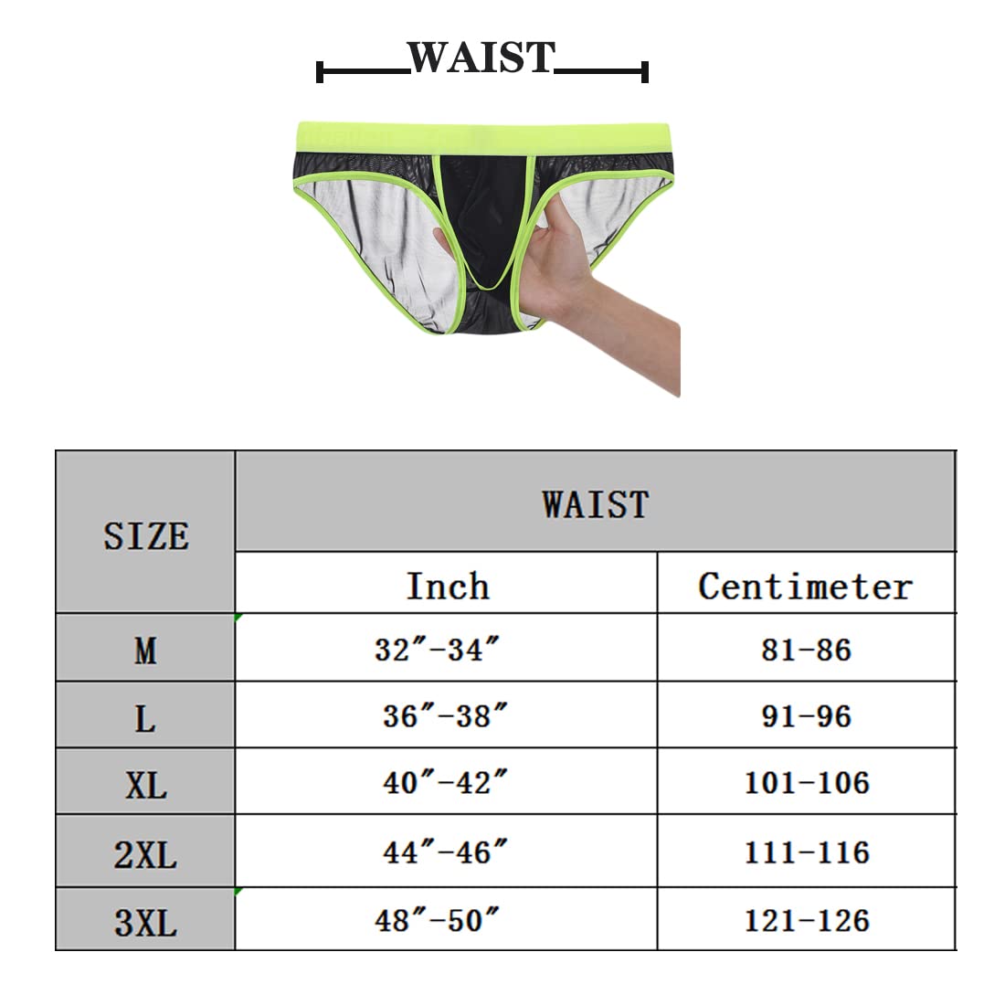ZONBAILON Herren-Slip, doppelte Tasche, aus Eisseide, Unterwäsche mit offenem Hosenschlitz, atmungsaktiv, sexy Höschen