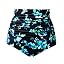 Black Blue Floral
