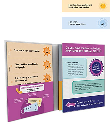 Essential Tips & Tools: Social Skills Classroom Resources, Behavior Management Flash Cards, Positive Affirmation Strips, Resource Guide Book, For Special Learners of All Grade Levels, PreK+ (81 pc) - Image 5