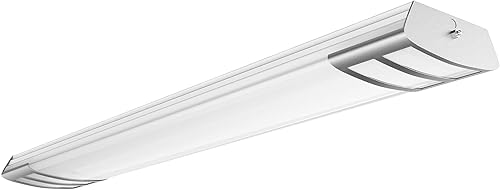 ANTLUX Lámpara LED de 4 pies, 50 W, 5600 lm, luz LED lineal de montaje empotrado, 4000 K, 4 pies, lámparas de techo de cocina LED para sala de