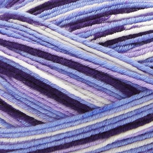 Image of Premier Yarns Fruits, Acrylic Sock Yarn, 2-Pack Bundled with Bella's Crafts Stitch Markers (Grape)