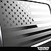 RoninFactory - Jeep American Flag Window Decal Accessory - 2007+ JKU & JLU - Matte Black Vinyl - Trimming Knife Included