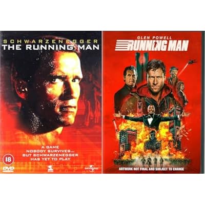 The Running Man 2-Film Collection DVD - The Running Man 1987 DVD / The Running Man 2025 DVD - The Running Man 2 Movie DVD Collection