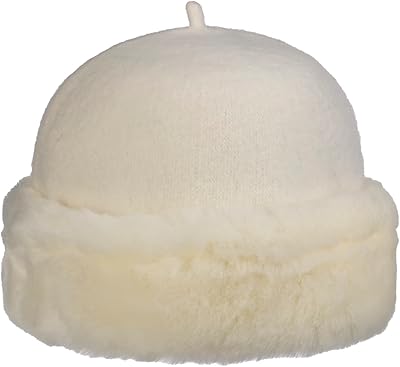 McBURN Jamilia Wool Hat Women Cream White One Size