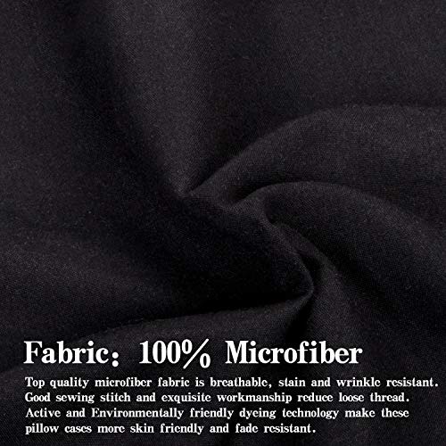 Image of NTBAY Twin Microfiber Flat Sheet, 66 x 96, Black