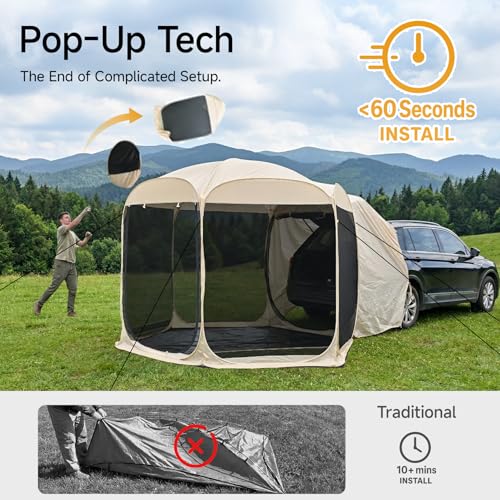 Alvantor 5 Person Pop Up SUV Tent