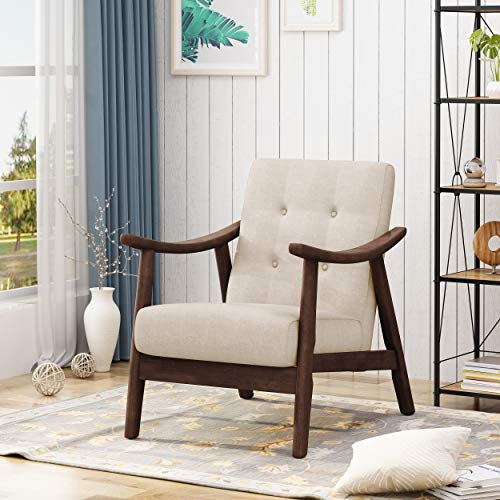 Sillón Aurora Moderno Beige Tela miniatura 2
