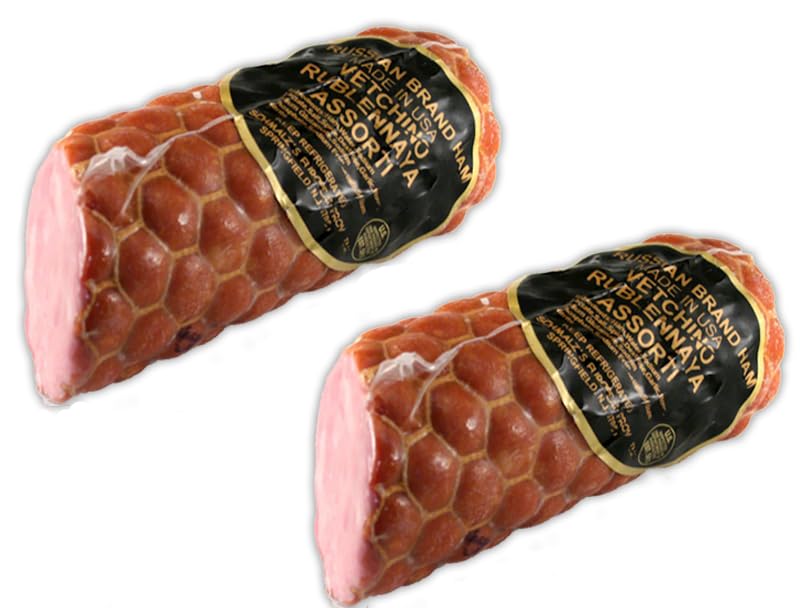Shmalz's Russian Style Ham 1 Lb (2 Pack) - Chopped Ham In Traditional Russian Style For Savory Delights