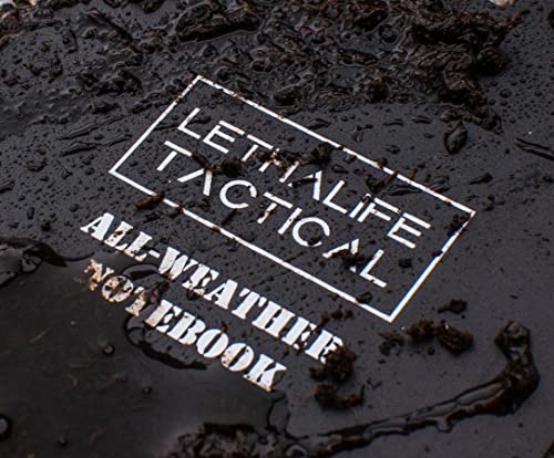 Bloc-notes résistant aux intempéries LETHALIFE 21,6x27,9 cm noir