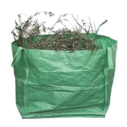 Garden Waste Bags Bin Liners Gardening Bag Shower proof Reusable Ideal For Collecting Collecting Rubbish Grass Weeds Shrub Clippings In Size 1PCS (green 48x41x48cm)