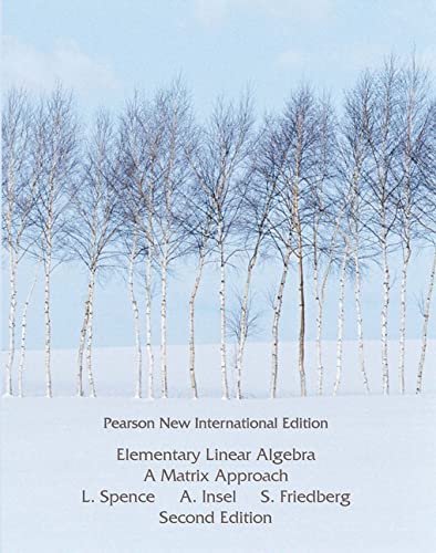 Elementary Linear Algebra: Pearson New