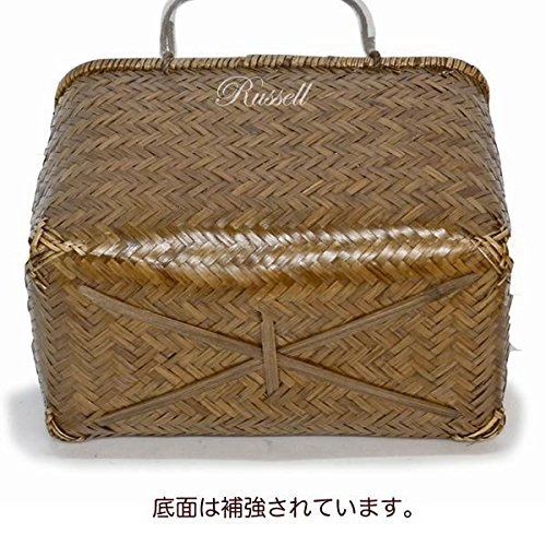 Amazon.co.jp: 型番456 竹かごバッグ 市場かご 一閑張り材料 お弁当