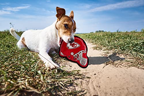 Pets First KCC-3579 The 1St Ever Tough But Smooth Dog Toy Nfl Kansas City Chiefs Football Helmet Tough Pet Toy. A Premium Quality Doggie Toy With Built-In Squeaker. Sports Fans Favorite Chew Toy thumb #5