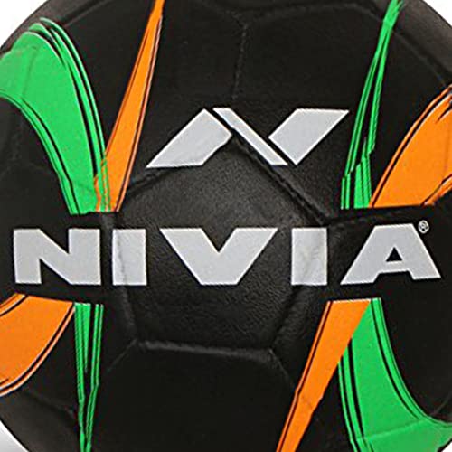 Image of Nivia Street Ball Rubber Football, Size 5 (Black)