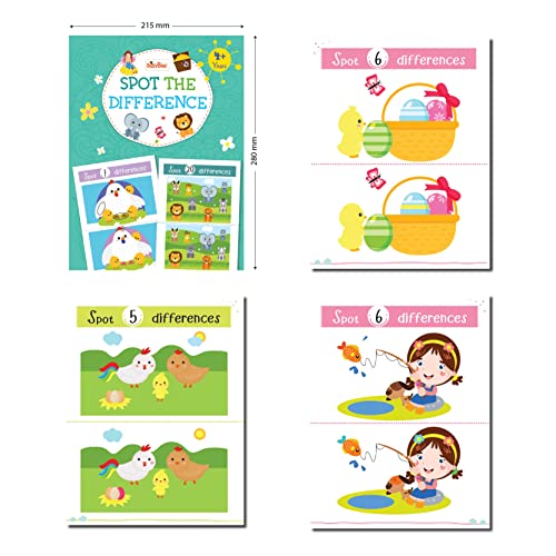 Image of Mazes, Colour by Numbers, Spot the Difference , Look & Find - 4 Activity Books for 4+