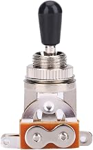 Chaves de alternância, chave de 3 vias Alta dureza resistente à corrosão e baixo ruído sensível para guitarra elétrica LP(Prata)