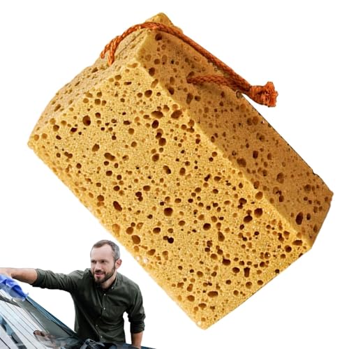 Esponja de Lavado – 15 cm Limpiador de Coche, Almohadilla Gruesa | Herramienta Absorbente para Ruedas para sesiones de Cuidado de Platos de baño de Motocicleta, configuración de Limpieza Diaria