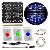 montaje electronica [QUÉ ES ESTO] Es un conjunto de soldadura DIY de lámpara cúbica 3D, que es una matriz 3D formada por 512 luces LED cuadradas, de color rojo, verde y azul. Puede mostrar muchas formas de iluminación dinámica y hermosa, y es adecuada para los cursos de producción electrónica manual de los estudiantes y prácticas de soldadura. También es un pequeño regalo muy innovador y significativo. El tamaño del producto terminado después de la soldadura es de 18x18,5x20cm.
