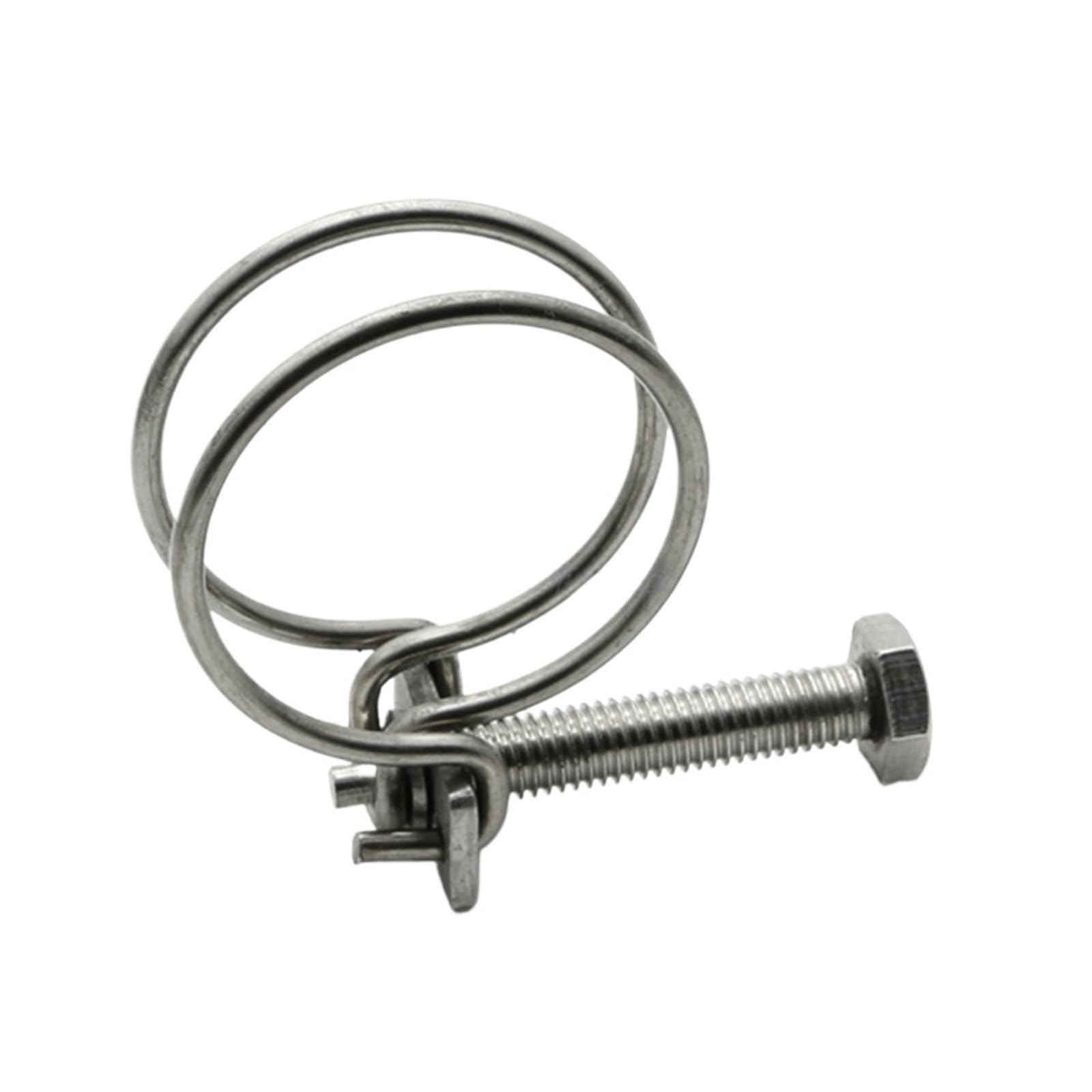 Abrazadera de manguera de doble línea Abrazaderas de manguera de doble alambre de alta resistencia, abrazadera de perno en T ajustable de plomería de acero inoxidable