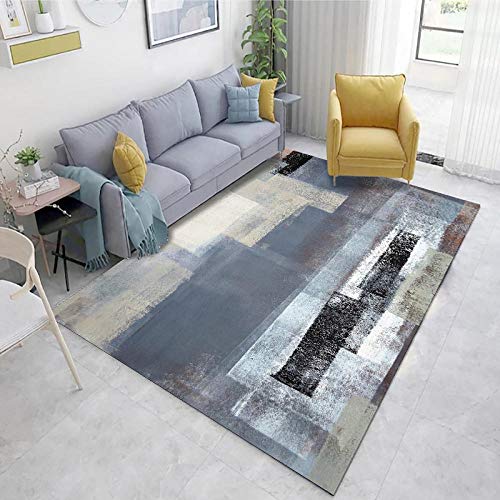 Hellblau Teppich Für Esszimmer Abstrakte Tintenmuster Wohnzimmer Schlafzimmer-Sofa-Teppiche kann...