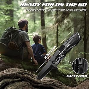 ETEH Gifts for Dad from Daughter Son - Fathers Day Birthday, Multitool Knife 'BEST DAD EVER', Multi-tool for Climbing, Camping, Cycling, Hiking - Stainless Steel ETEH Gifts for Dad from Daughter Son Fathers Day Birthday Multitool Knife BEST DAD EVER Multi tool for Climbing Camping Cycling Hiking Stainless Steel