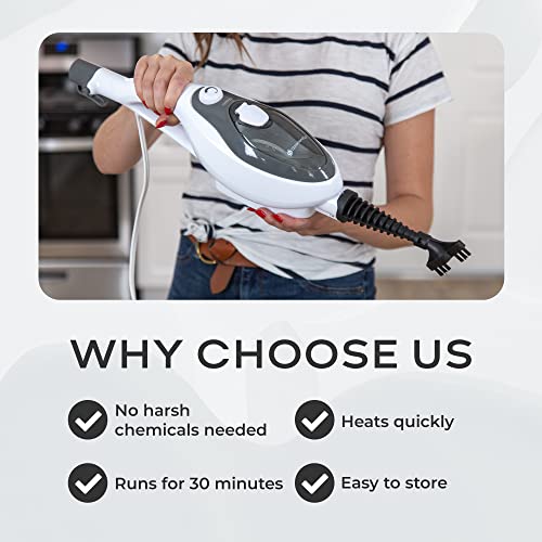 Steam And Go Steam Mop Floor Steamer With Handheld Steam Cleaner For Tile And Grout, Hardwood Floors, Laminate, Glass, Fabric, Upholstery, Garments, Metal, Carpet, Granite, And Countertops #TOP5