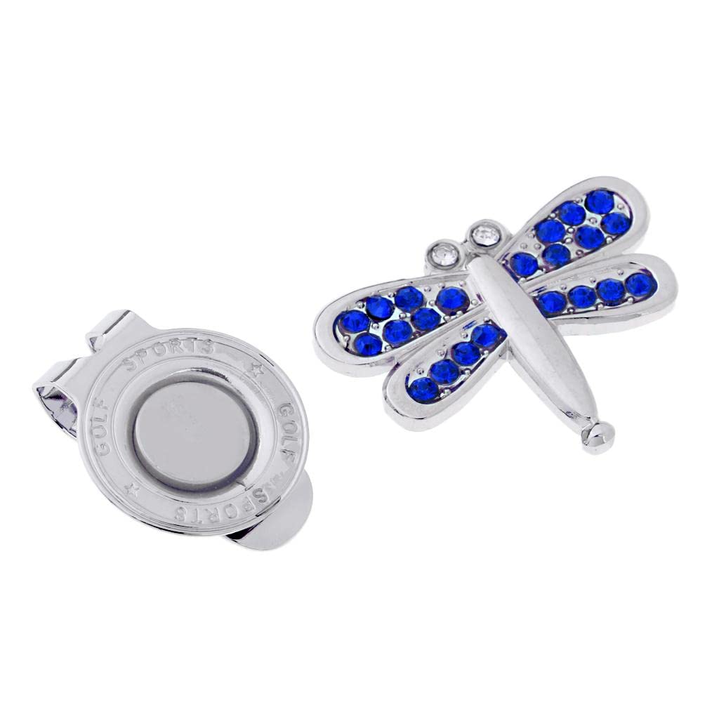 MoxicMoxic Golf Cap Hat Visor Clip Magnetic Ball Marker Golfer Gift Dragonfly Blue