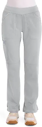  Women's Mid Rise Straight Leg Pull-on Pant