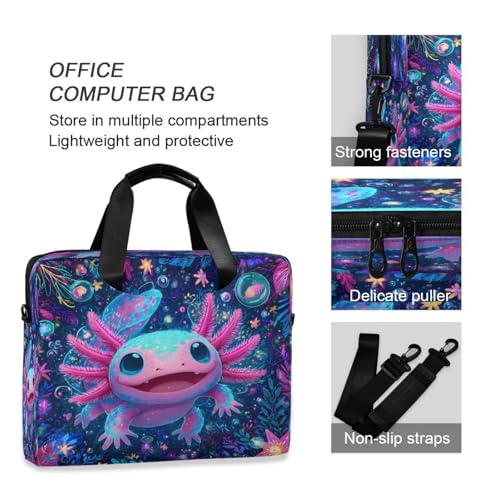 Funda maletín para laptop ALAZA Axolotl colorida 15.7 pulg miniatura 5