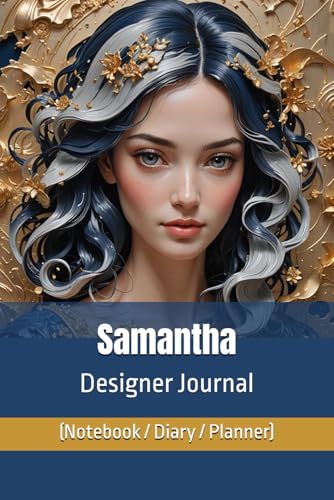 Samantha Designer Journal (Notebook/Diary/Planner): Luxury Lined/Blank pages for affirmations, art, autographs, composition, essays, goals, gratitude, ... sublimation, travel logs, wedding lists image 2